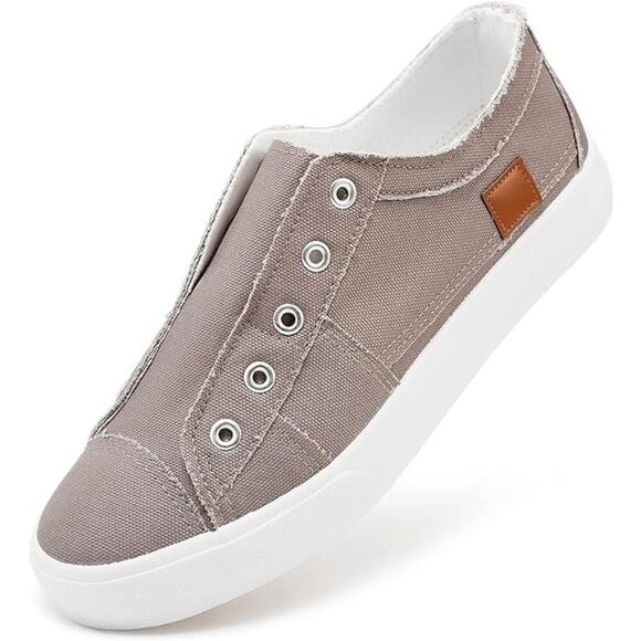 XRH Shoes - XRH Slip on Canvas Shoes in Gray, Size 8